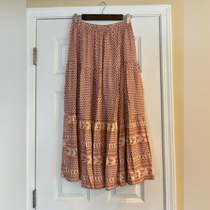 Tiered midi skirt